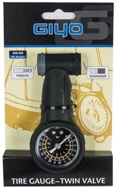 Манометр GIYO GG-05, корпус из прочного нейлона, 11 атмосфер (160 PSI), для авто и вело ниппелей А/V Манометр GIYO GG-05, корпус из прочного нейлона, 11 атмосфер (160 PSI), для авто и вело ниппелей А/V