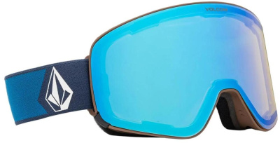 Очки горнолыжные со сменной линзой VOLCOM ODYSSEY NVY CBT ICE CHROME lens/DRK GRY bonus lens