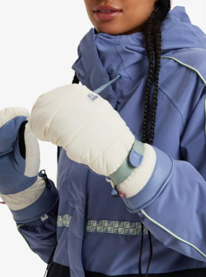 Варежки сноубордические женские ROXY CHLOE KIM MITTS белые Варежки сноубордические женские ROXY CHLOE KIM MITTS белые