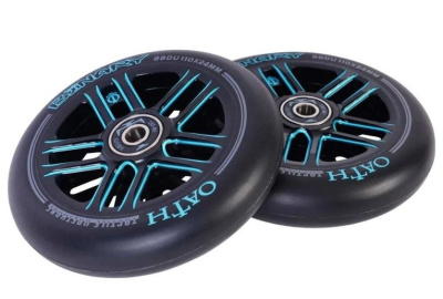 Колесо для трюкового самоката Oath Binary 110 пара (черный / голубой) от магазина Адреналин