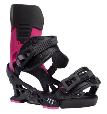 Картинка Крепления для сноуборда NOW YES collab Black/Pink от магазина Адреналин Крепления для сноуборда NOW YES collab Black/Pink от магазина Адреналин