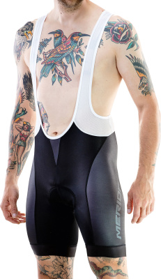 Велошорты с лямками Merida Spider Green Rhombe