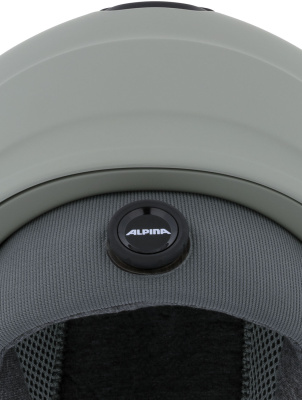 Горнолыжный шлем с визором Alpina Alto Q-Lite Moon-Grey Matt (Gold Mirror) от магазина Адреналин