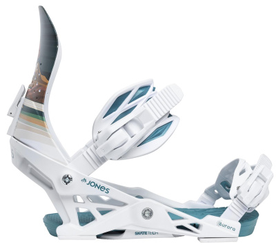 Крепления для сноуборда женские Jones Women's Aurora Annie Brace Deep Purple/White от магазина Адреналин