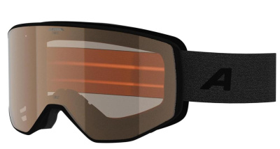 Очки горнолыжные ALPINA Venet Black Matt/Orange S2 (M-L)