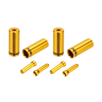 Наконечники оболочек тросов Jagwire 10х4,5мм, 6х5мм и тросов, золотые от магазина Адреналин