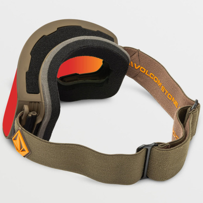 Очки горнолыжные со сменной линзой VOLCOM ODYSSEY MILITARY/GOLD RED CHROME Lens/ YELLOW bonus lens от магазина Адреналин
