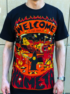 Футболка Комета ЛунаПарк Черная