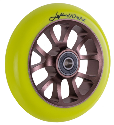 Колесо для ТРЮКОВОГО самоката TechTeam  110*24 мм, Lupin, yellow