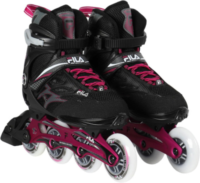Роликовые коньки женские FILA WAVE 84 LADY BLCK/GRY/MAGENTA от магазина Адреналин