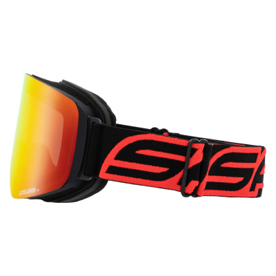 Очки горнолыжные со сменной МАГНИТНОЙ линзой Salice 109DARWF Black/Red DARW Red + Light radium  от магазина Адреналин