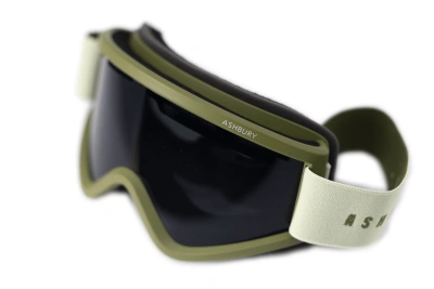 Горнолыжные очки со сменной линзой ASHBURY BLACKBIRD CANVAS (DARK SMOKE LENS/YELLOW SPARE) от магазина Адреналин